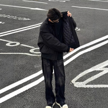 bomber飞行夹克棉服男款冬季加厚美式棉衣外套工装短款夹棉棒球服