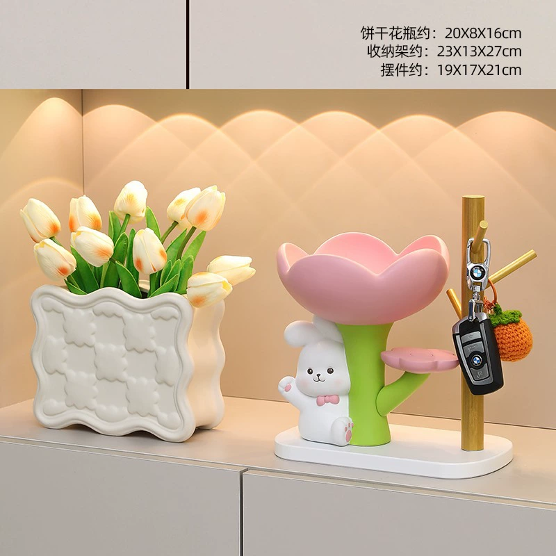 Accessory, cute storage system for keys, rabbit, decorations, Birthday gift