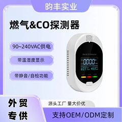 クロスボーダー3合1検出器室内一酸化炭素警報器温湿度検出器付き電気ガス検出器