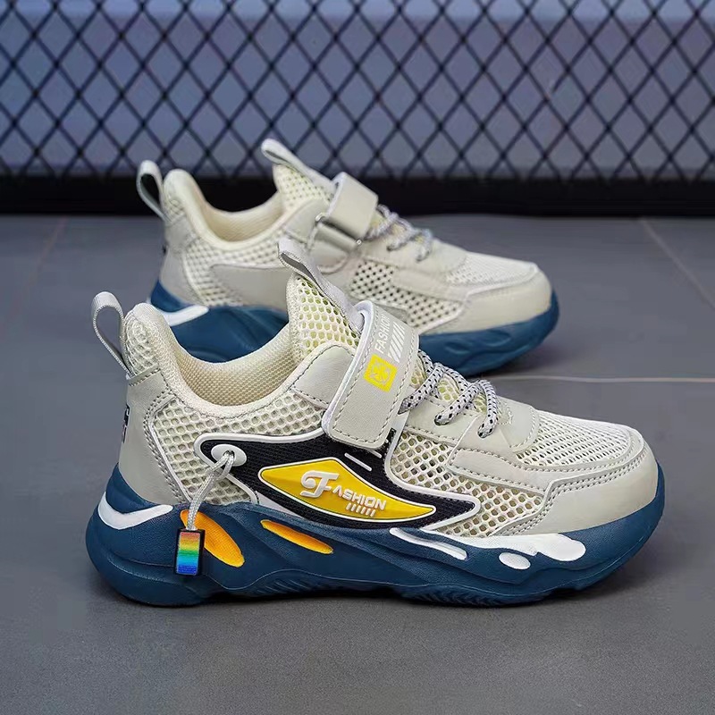 Zapatos para niños 2024 verano nuevos zapatos deportivos para niños, niños grandes, primavera y otoño, zapatos de papá corriendo, suela suave, transpirable