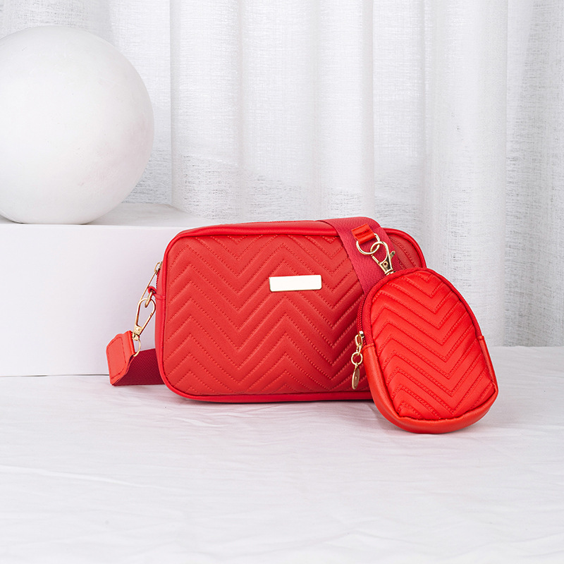 Tendencia transfronteriza nueva moda sólida estampada sequinilla hombro de una sola bolsa de tamaño de tramo inclinado bolsas de damas al por mayor