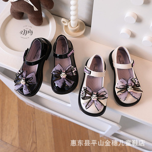 Cool Monkey Girl Girl Sweet Lolita Shoes 2024 New Lolita Small Leather Shoes Single-Layer Shoes All-Match Kulomi
