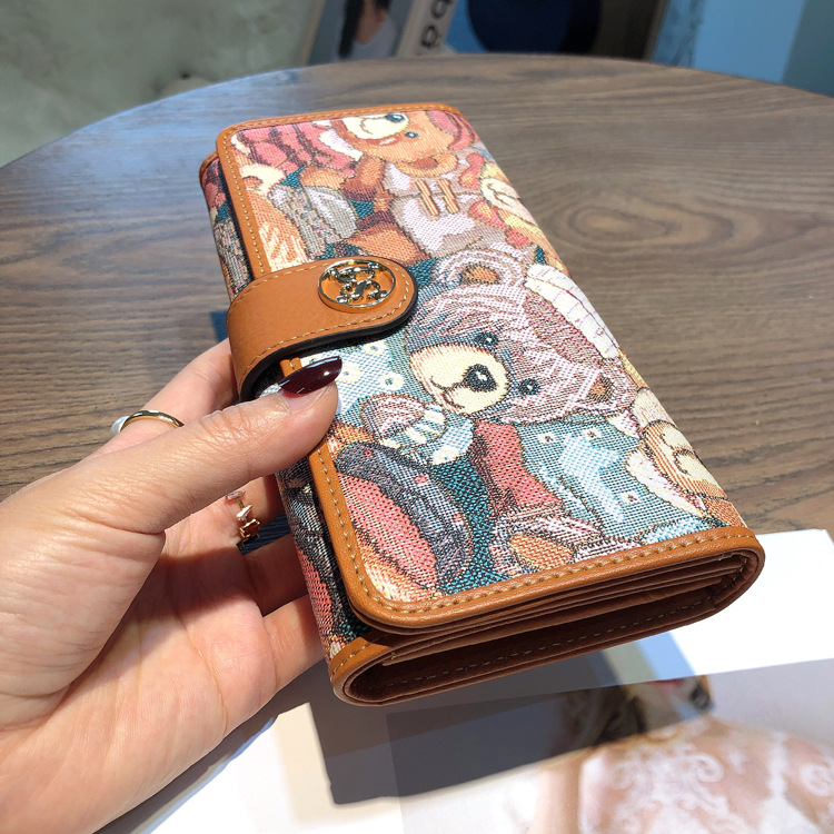 Dames lederen kaarthouder clutch portemonnee voor telefoon geld_voghion.com