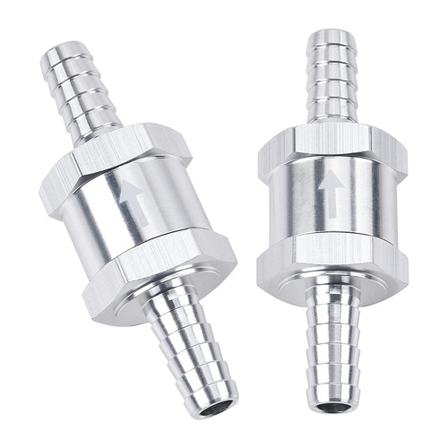 Car fuel one-way check valve 6/8/10/12mm aluminum alloy gasoline diesel one-way valve check valve