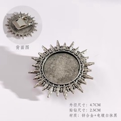 時尚太陽款卡扣波洛領帶配件/單配件/手工DIY卡扣波洛扣