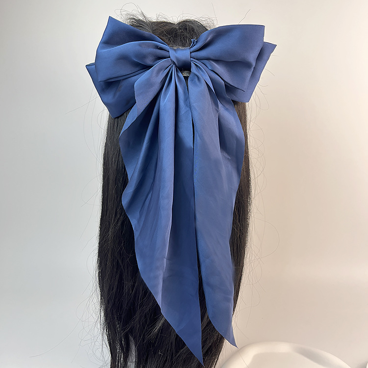 50g Weight Hair Clip Hair Accessories Type 1 Piece Quantity Daily Occasion satin Material Bow Knot Pattern Women's Gender Sweet Style Women's Sweet Bow Knot Satin Hair Clip 26