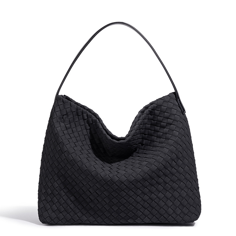 Handheld Woven Tote Bag for Women 2025 New Large-Capacity Versatile Shoulder Crossbody Underarm Bag Retro Matte
