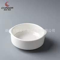 Чашка для супа Shuangto 4,5 дюйма, 250 мл, комплект: чашка с ложкой и ушками, фарфор, размер 12×10.5×4.5 см