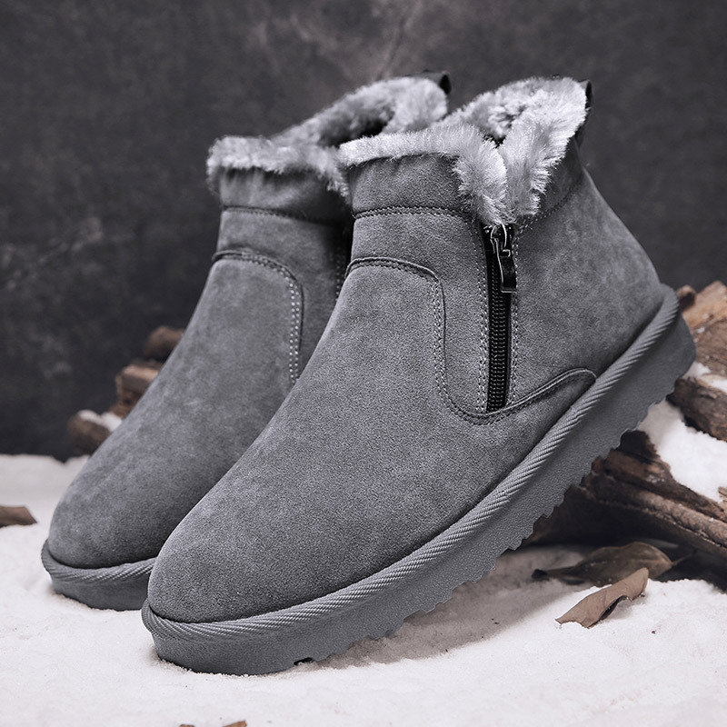 Botas de nieve para hombres 2024 nuevos zapatos de algodón del noreste de moda de algodón caliente botas de trabajo retro