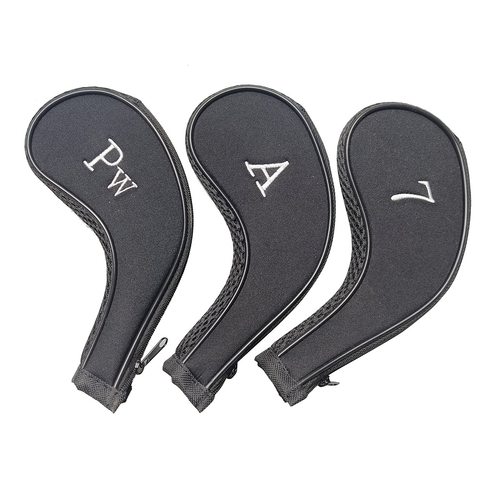Golf cremallera varilla conjunto Club cubierta protectora larga tapa digital conjunto 10 piezas fabricantes pueden establecer