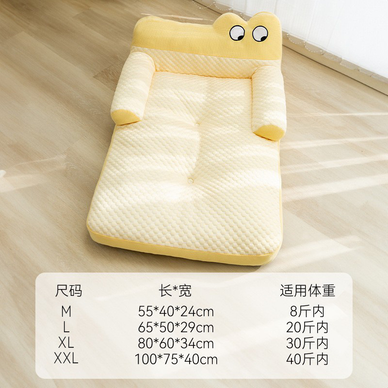 [Seleccionado cuidadosamente] Monstruo de ojos grandes, cojín para perros fresco, transpirable y fresco, cama para perros en primavera y verano, nido para gatos para mascotas