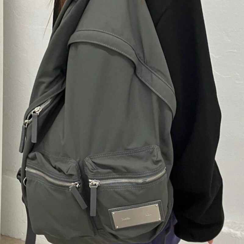 Korean Mkim Backpack for Women 2023 Student School Bag Large Capacity Mk Backpack Casual and Simple