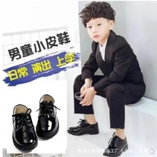新款韩版黑色小皮鞋英伦风走秀礼仪鞋主持人正装合唱学生演出皮鞋