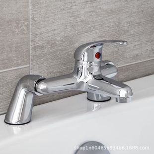 Factory Direct Supply Vertical Foreign Trade Uk and German Corner Bathtub Hot and Cold Faucet Jordan Triple Shower Set