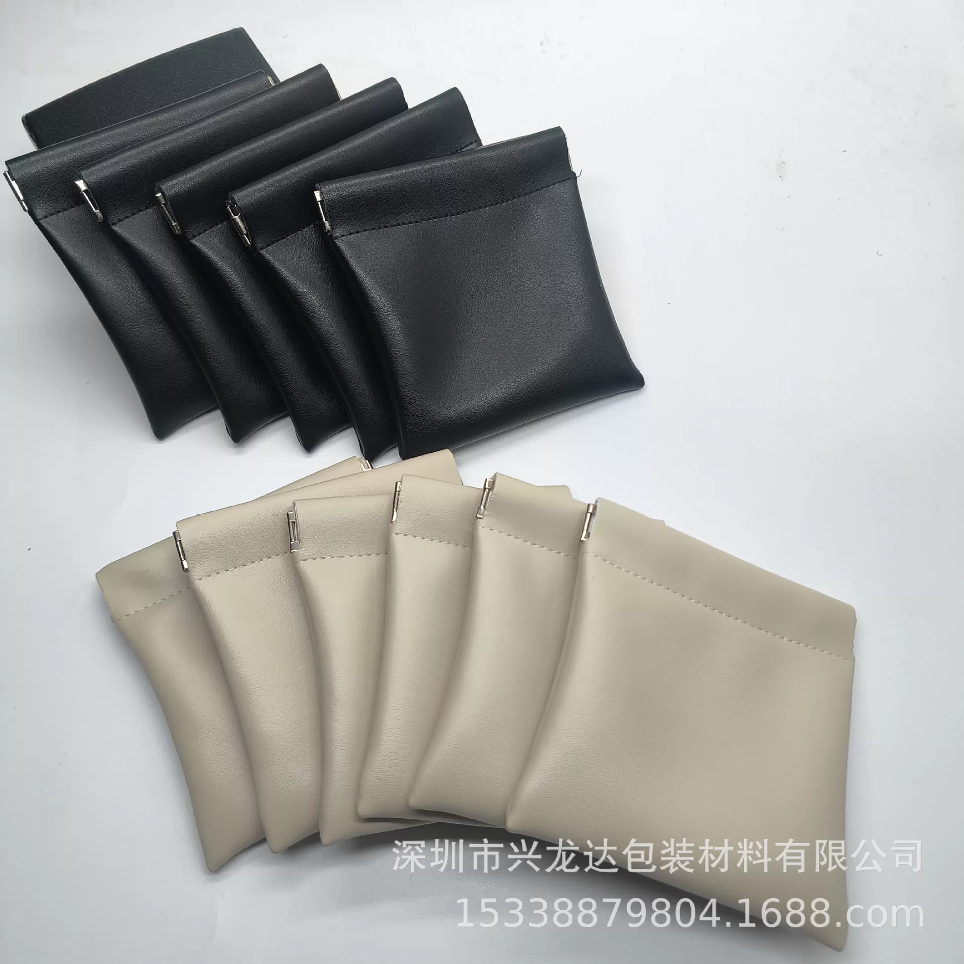 定制高档皮革弹片袋文玩手串包装袋项链戒指首饰品收纳袋免费设计