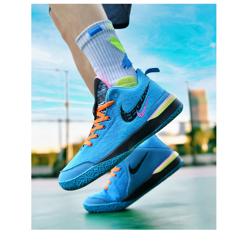 Factory Direct Sales James 20 Actual Basketball Shoes Men's Blue Orange Cushioning Wear-Resistant Rebound Big Children's Student Sports Shoes Factory Direct Sales James 20 Actual Basketball Shoes Men's Blue Orange Cushioning Wear-Resistant Rebound Big Children's Student Sports Shoes