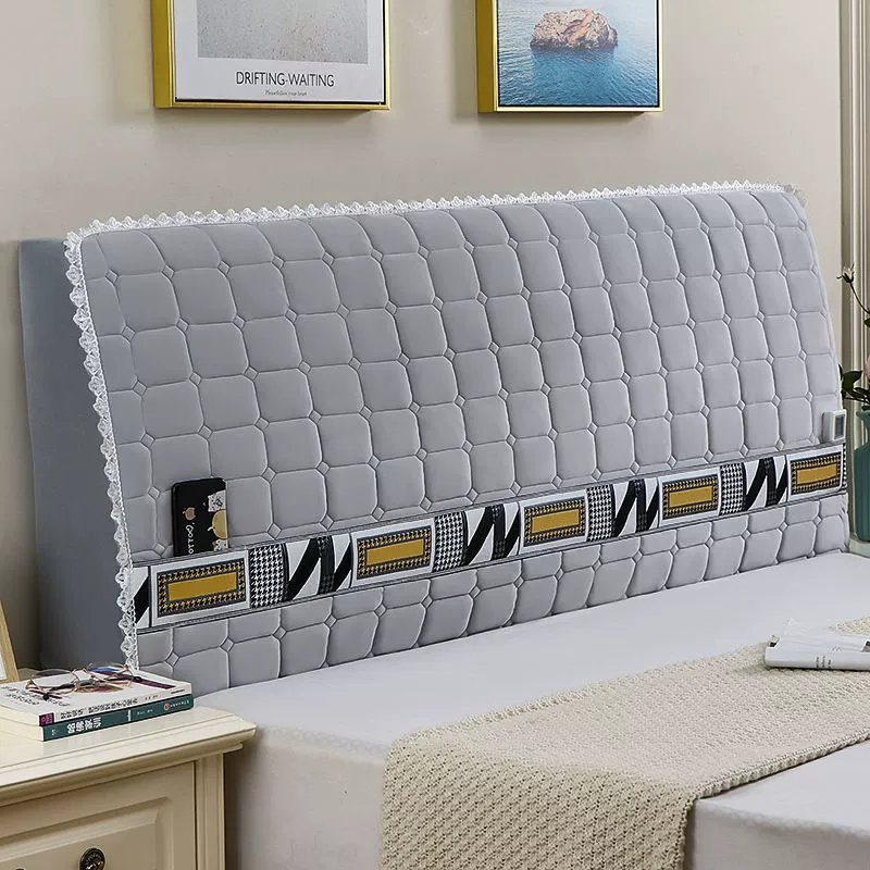 Новое трехслойное стеганое универсальное покрывало плюс бархатное утолщенное простое современное прикроватное покрывало, универсальное прикроватное заднее покрывало