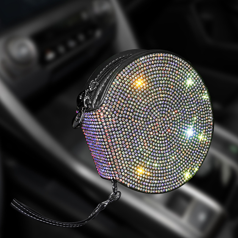 Shiyong Car-mounted Diamond CD Case Car Interior Disc Storage Bag (Multimediya və saxlama aksesuarları) - cd-case-colored-diamonds