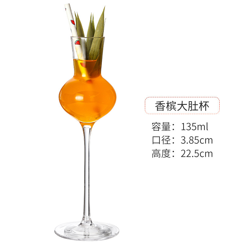 Bar creativo cristal taza de cóctel martini taza margarita taza triangular taza de pie alto taza de champán