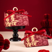 喜糖盒2025新款结婚用高级感新中式伴手礼盒紫色订婚糖盒空盒批发