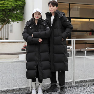 Aidanmon 400g 90 White Duck down Jacket Women's 2025 New Over-The-Knee Long Winter Outwear for Men and Women Couples