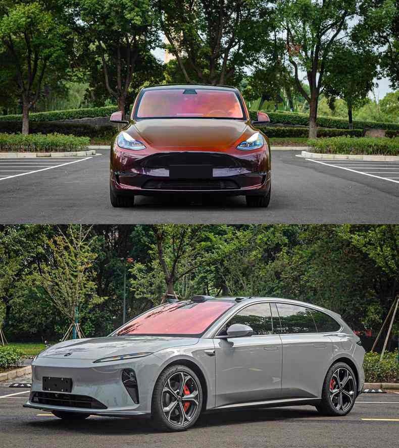 Rose Ghost Car Window Film Sunscreen Colorful Purple Heat Insulation Film Solar Film Front Windshield Optical Film