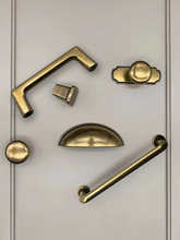 美式古铜抽屉橱柜门把手中式复古家具拉手衣柜门锌合金小拉手