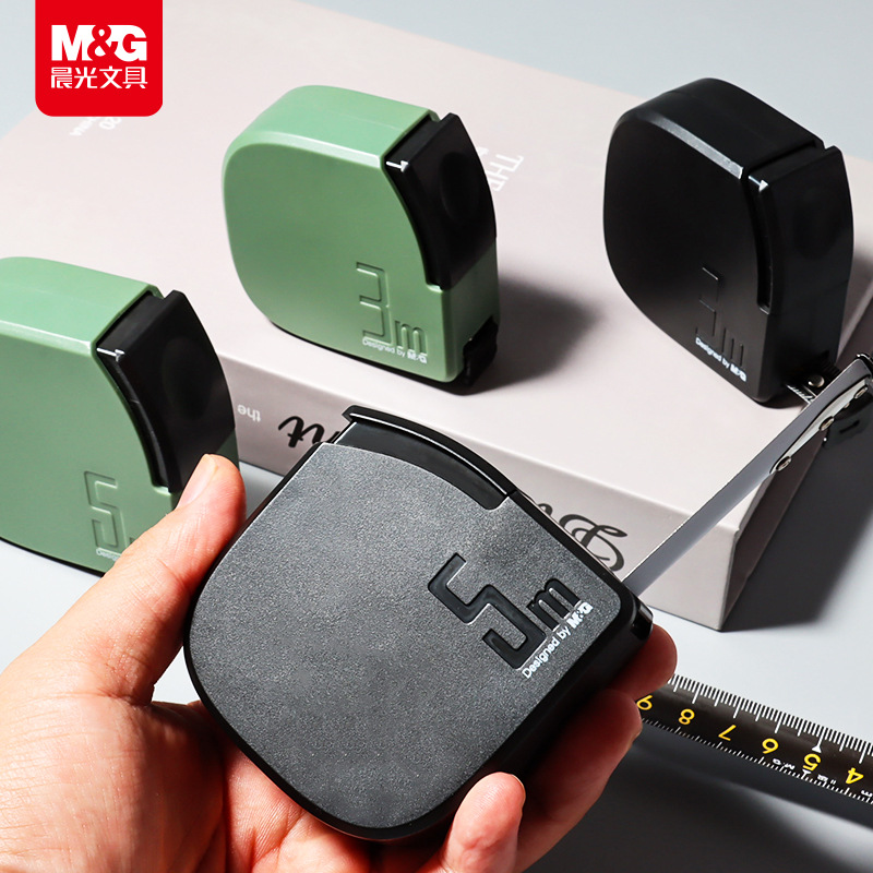 Luz de la mañana de alta precisión cinta de acero auto-pausa 5 metros anti-caída gruesa caja doméstica durable regla de mano anti-corte