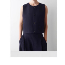 C家女装 标准版型美利奴羊毛混纺西装马甲2025秋季新款1301894001