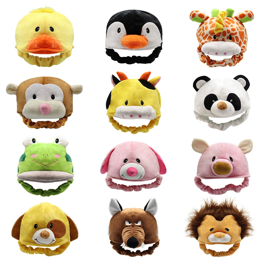 Детская шапка в форме животного, милая мультяшная шапка для маленьких животных, шапка для защиты ушей, головной убор, забавный стиль, реквизит для выступлений