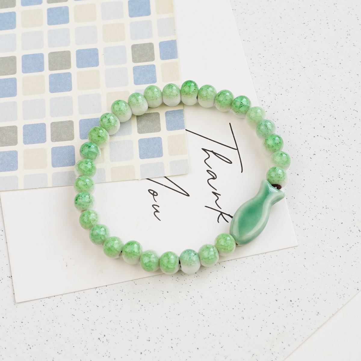 Pulsera de Cerámica para Mujer Hecho a Mano Diseño de Gato image 237