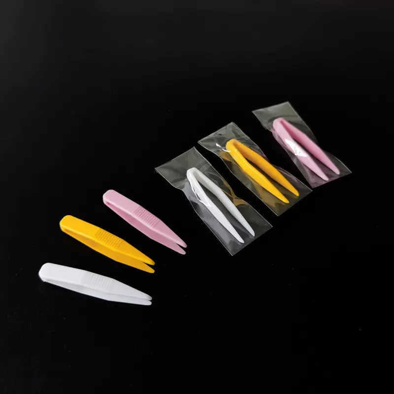 A062蕾丝双眼皮贴镊子 面膜夹子 美容夹子 塑料镊子 双眼皮贴镊子