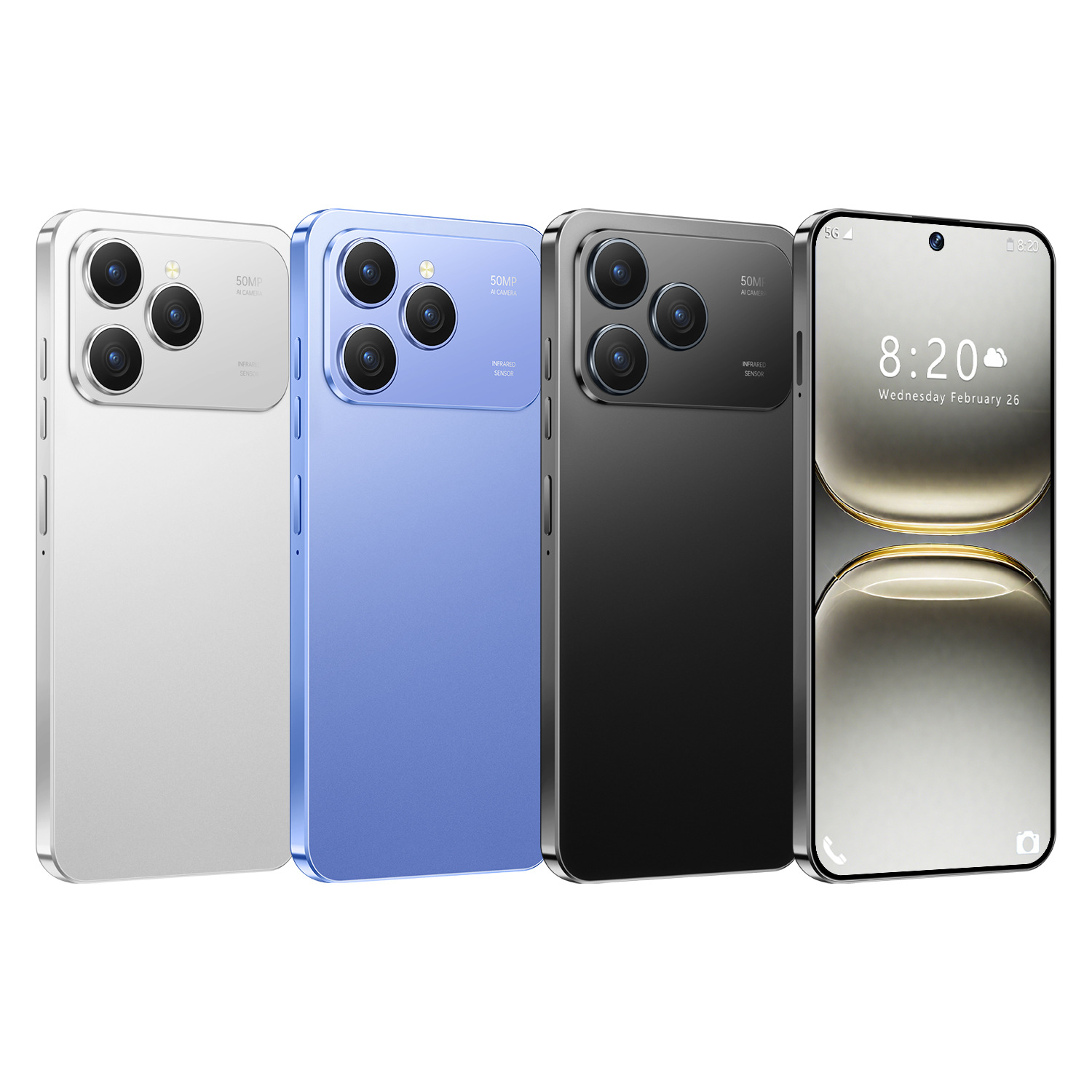 Nuevo I17 Pro Max transfronterizo bajo precio spot 16 + 1TB todo en uno pantalla grande venta caliente teléfono inteligente de comercio exterior