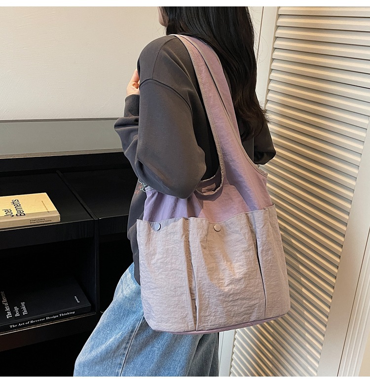 Sac à main bandoulière femme multi-poches décontracté léger_voghion.com