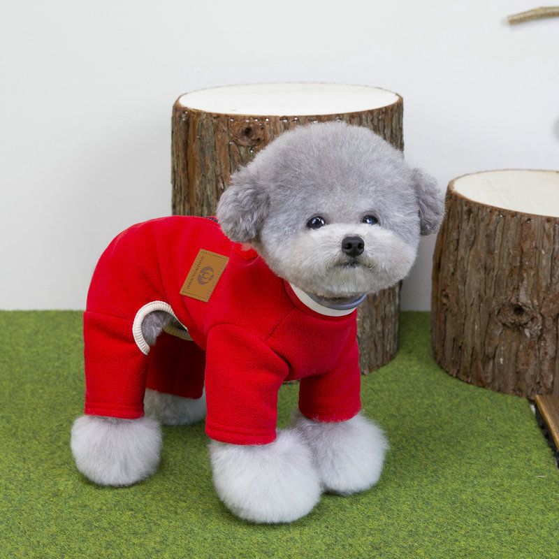 狗衣服秋冬宠物服装批发小型犬衣服泰迪四腿衣25新潮四腿绒衣|undefined