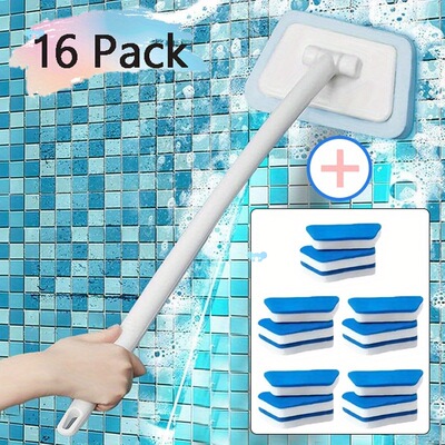 16pcs Set of Toilet Cleaning Brush Shower Cleaning Brush跨境|ms