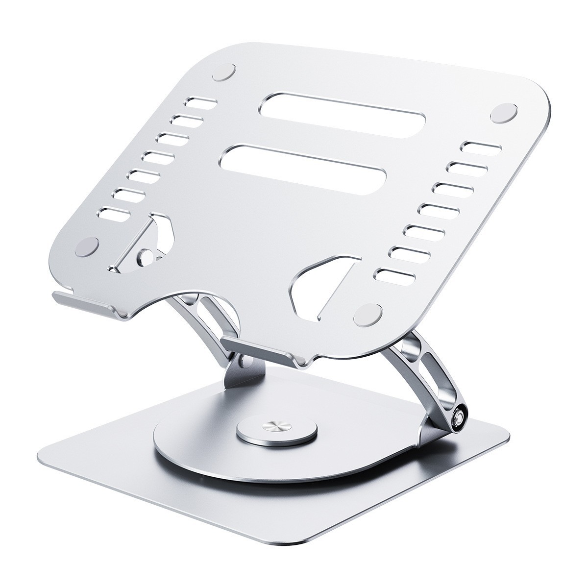 Nuevo soporte para portátil de aleación de aluminio, soporte para teléfono móvil y tableta, disipación de calor, plegable 360° ° Tipo giratorio