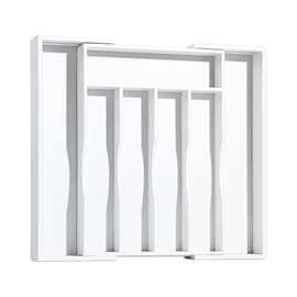 可伸缩抽屉收纳盒竹制分隔板可扩展厨房刀具收纳盒餐具器文具盒