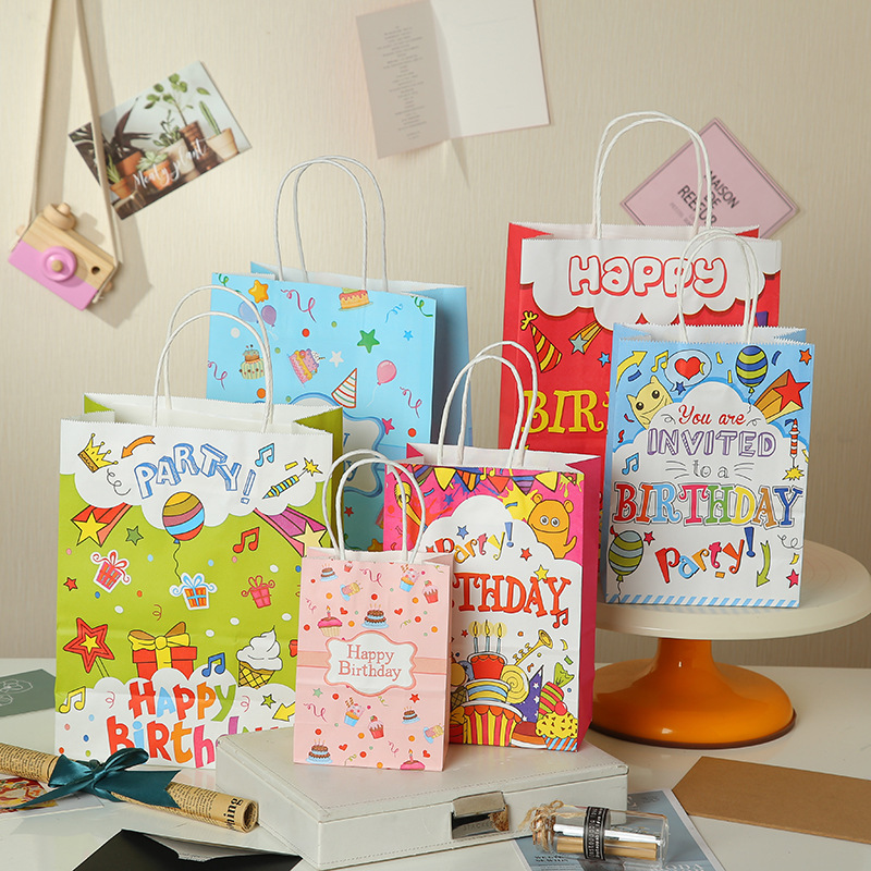 Cross-border happy birthday gift bag cre...