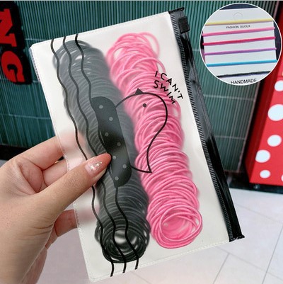 Banda de goma del lazo del pelo pequeña banda de pelo femenino cuerda de pelo de los niños cuerda de pelo chica banda de goma bebé no duele Pelo elástico accesorios para el cabello