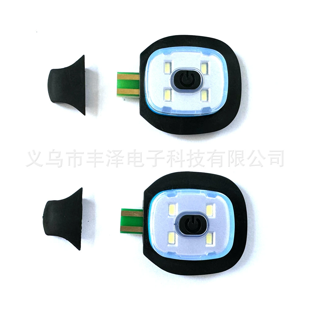 USB перезаряжаемая шляпа, красная и белая трехскоростная светодиодная лампа для шляпы, рюкзак, вязаная шапка, аксессуары, уличная фара нажимного типа