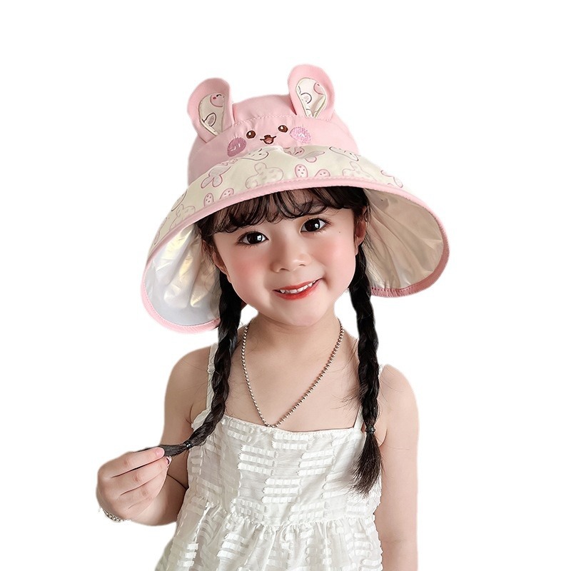 Children's summer thin sun hat for men and women solar-powered