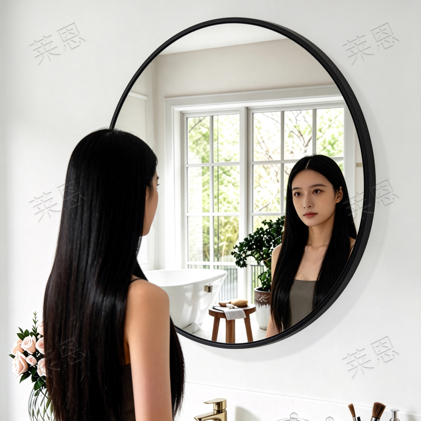 Espejo Redondo para Baño de Vidrio con Iluminación LED para Baño image 3