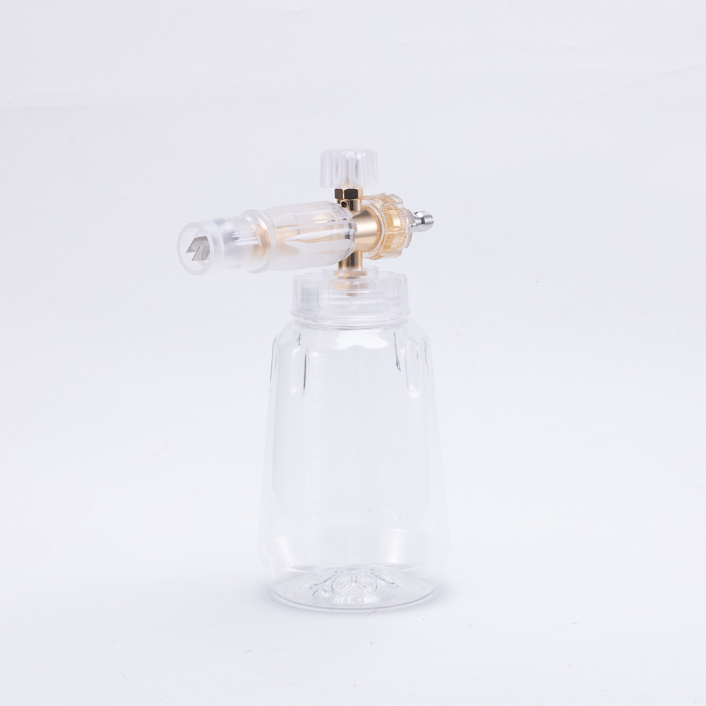 No. 4 Aluminum Transparent High-Pressure PA Foam Pot 1L Taizhou Pot High-Pressure Washer Car Wash Water Gun Accessories 1/4