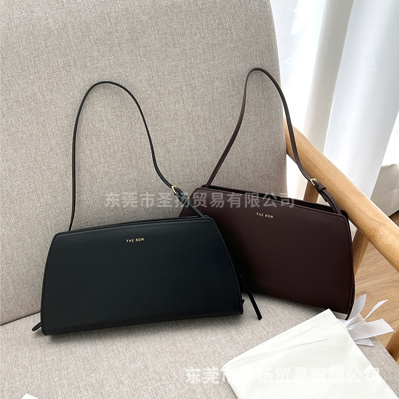 French Niche The*Row Cowhide Baguette Bag Armpit Bag Simple High-Quality Retro Satchel Shoulder Bag for Women French Niche The*Row Cowhide Baguette Bag Armpit Bag Simple High-Quality Retro Satchel Shoulder Bag for Women