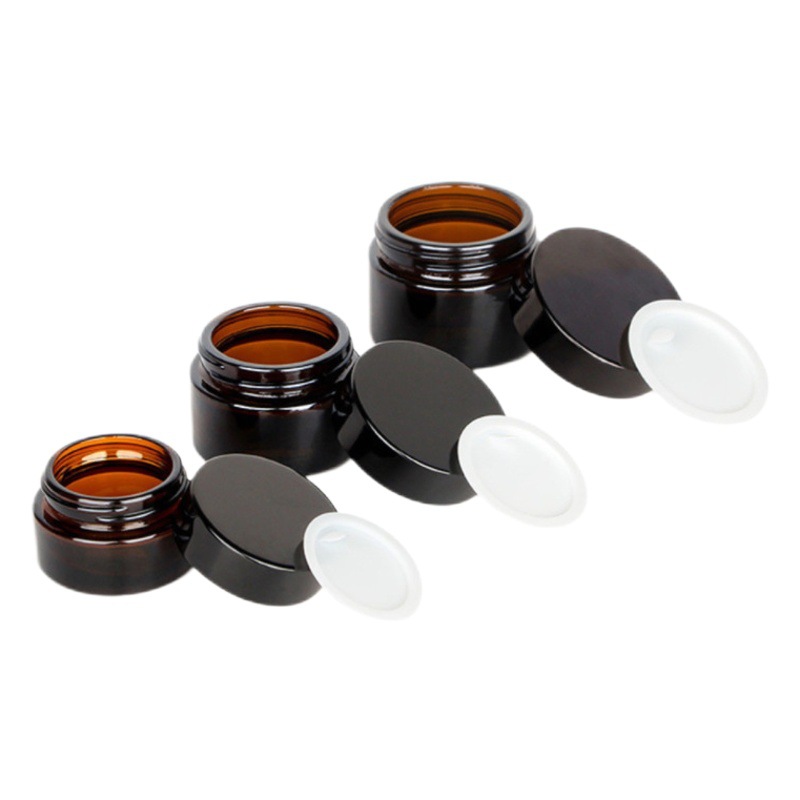 Subbotella marrón 5g 20g 30g 50g botella de crema botella de crema facial cosméticos subbotella botella de vidrio botella de crema para ojos en stock