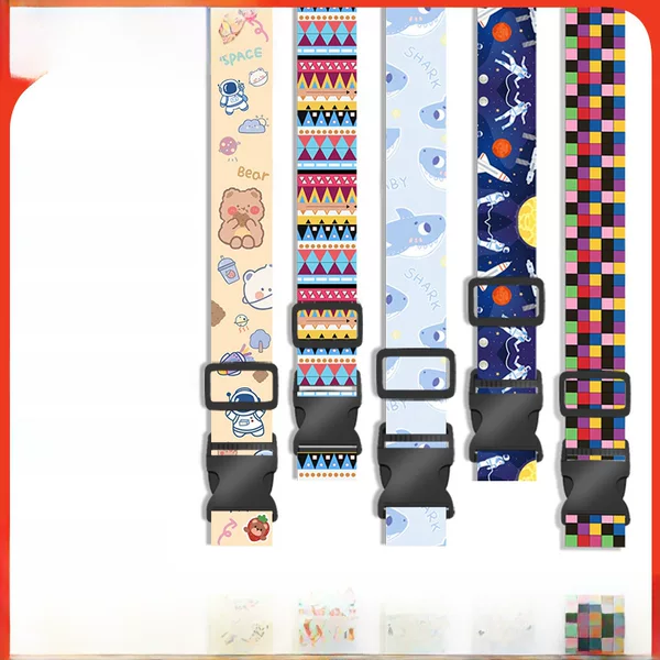 Cross-border Luggage Strap Reinforced One-word Luggage Strap Buckle Suitcase Packing Strap Ethnic Style Luggage Strap