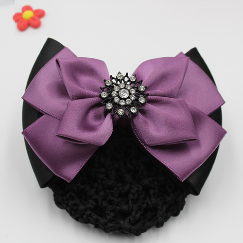 Professional hair flower wholesale Korean style hair net pocket pearl hair accessories bank stewardess nurse hair accessories hotel work hairpins