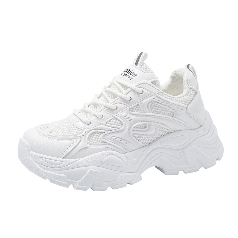 Women's Dad Foreign Trade 2025 New Model, Spring And Autumn Breathable Height-increasing Thick-soled Casual Shoes,_voghion.com