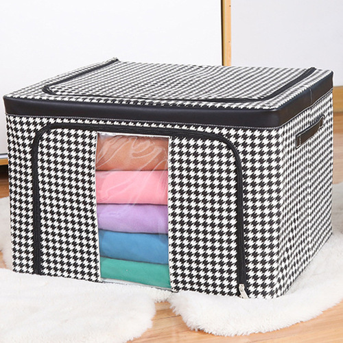 Storage box for clothing wholesale clothing household large folding fabric printing thickened large capacity Oxford cloth storage box